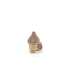 escarpin beige en cuir