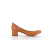 Escarpin marron en cuir