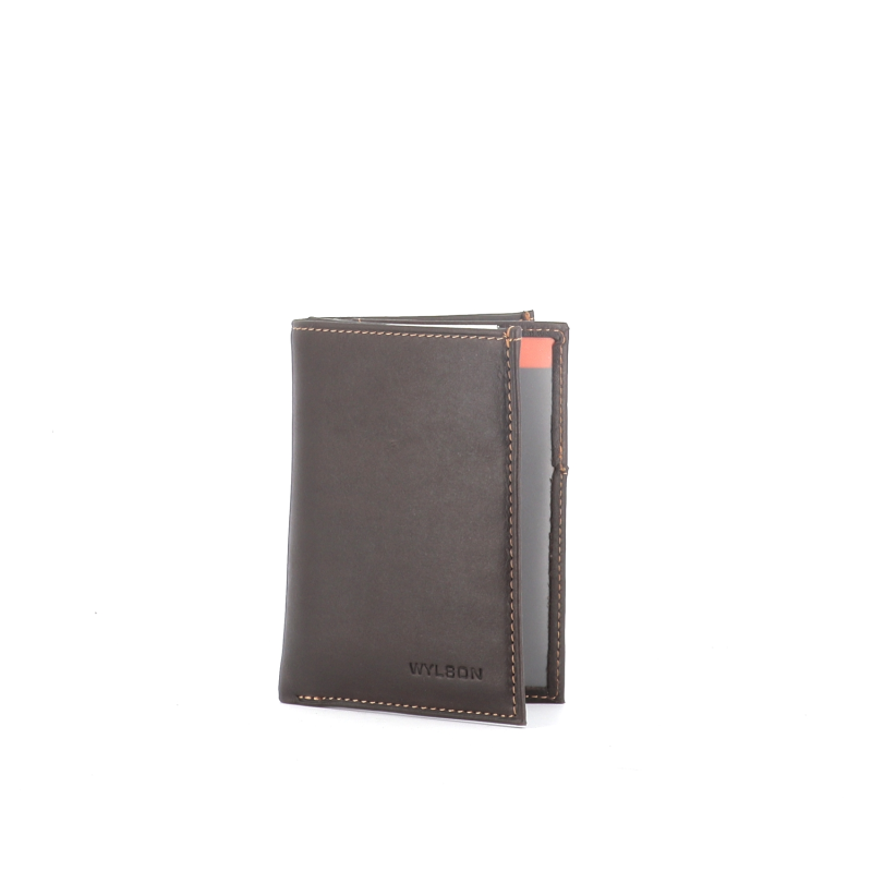 portefeuille cuir marron