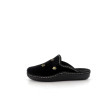 chaussons en laine noir semelflex