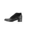 richelieu a talon noir en cuir