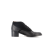 richelieu a talon noir en cuir