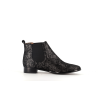 bottine noir en cuir