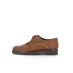 derby marron en cuir