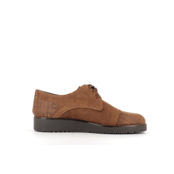 derby marron en cuir