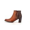 bottine marron en cuir