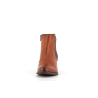 bottine marron en cuir