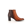 bottine marron en cuir