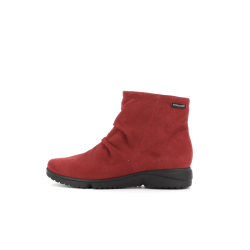 Bottilon bordeaux en cuir