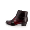 Bottines Regarde le Ciel rouge Bordeau en cuir- Anjou chaussures