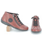 Basket montante brique en cuir