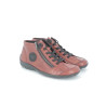 Basket montante brique en cuir