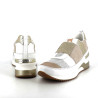 Baskets en cuir compo platine MamZelle