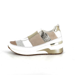 Baskets en cuir compo platine MamZelle