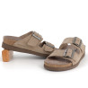 Mule marron clair en cuir Mephisto