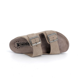 Mule marron clair en cuir Mephisto