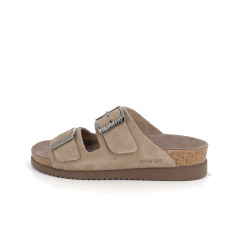 Mule marron clair en cuir Mephisto