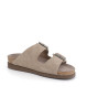 Mule marron clair en cuir Mephisto