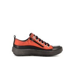 Basket Chacal Vkf orange en cuir collection hiver 2022 - Anjou-chaussures