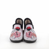 Chaussons Gris Perle Motif Parisienne Plumaflex