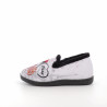Chaussons Gris Perle Motif Parisienne Plumaflex