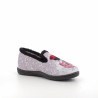 Chaussons Gris Perle Motif Parisienne Plumaflex