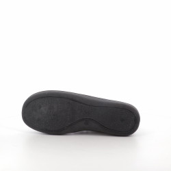 Chaussons Gris Perle Motif Parisienne Plumaflex