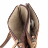 Sac bandoulière marron Les Tropéziennes