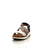 Sandales plateformes en cuir nappa noir Fugitive