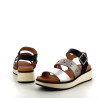 Sandales plateformes en cuir nappa noir Fugitive