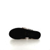 Sandales plateformes en cuir nappa noir Fugitive