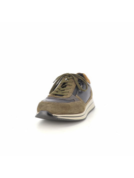 Basket en cuir kaki Mephisto