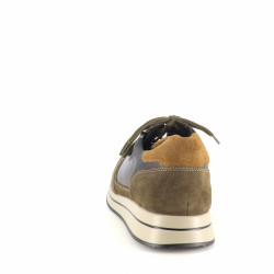 Basket en cuir kaki Mephisto