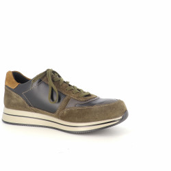 Basket en cuir kaki Mephisto