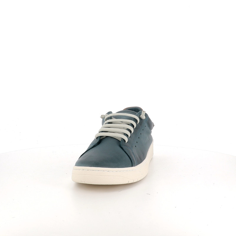 Baskets en cuir lon jeans-lon taupe Chacal