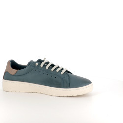 Baskets en cuir lon jeans-lon taupe Chacal