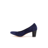 Escarpin marine en cuir