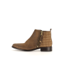 Bottine taupe en cuir
