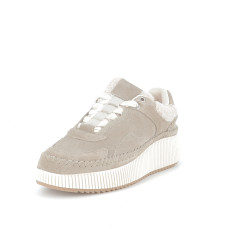 Baskets en Cuir Taupe Kelara