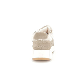 Baskets en Cuir Taupe Kelara