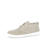 basket montante vert kaki en cuir