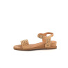 Nu-pieds MamZelle en cuir miss velours biscuit