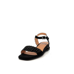 Sandales MamZelle en cuir velours noir