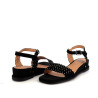 Sandales MamZelle en cuir velours noir