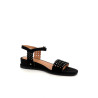 Sandales MamZelle en cuir velours noir