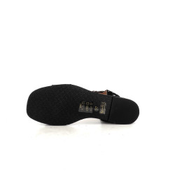 Sandales MamZelle en cuir velours noir