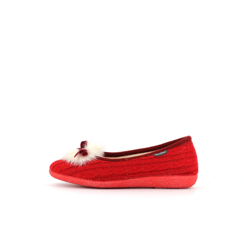 chausson fermé rouge