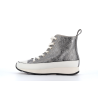 Basket montante argent en cuir