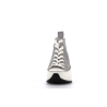 Basket montante argent en cuir