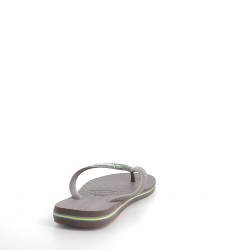 Tongs Brasil Logo Dark Brown